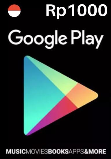 Indonesia Google Play 1000 INR Gift Card cover image