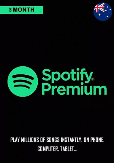 Spotify 3 Months AU Gift Card cover image
