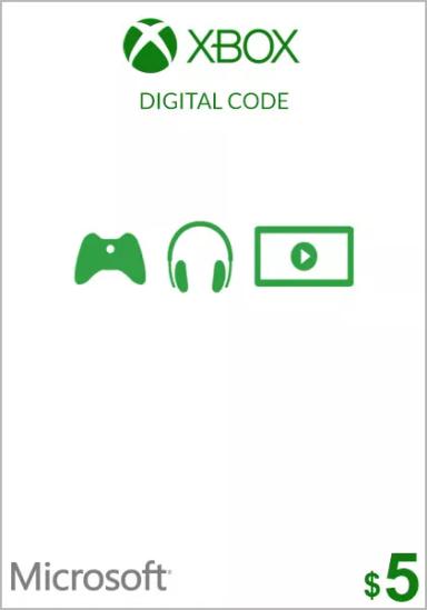USA Xbox 5 Dollar Gift Card  cover image