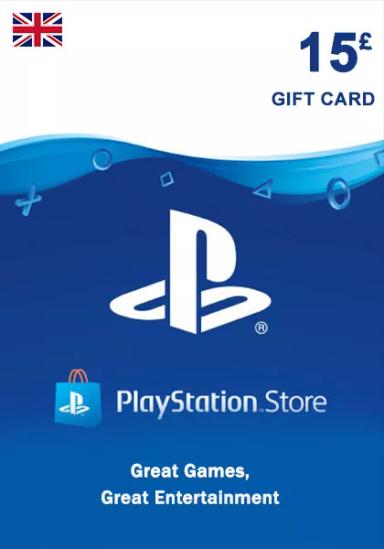 UK PSN 15 GBP Gift Card cover image