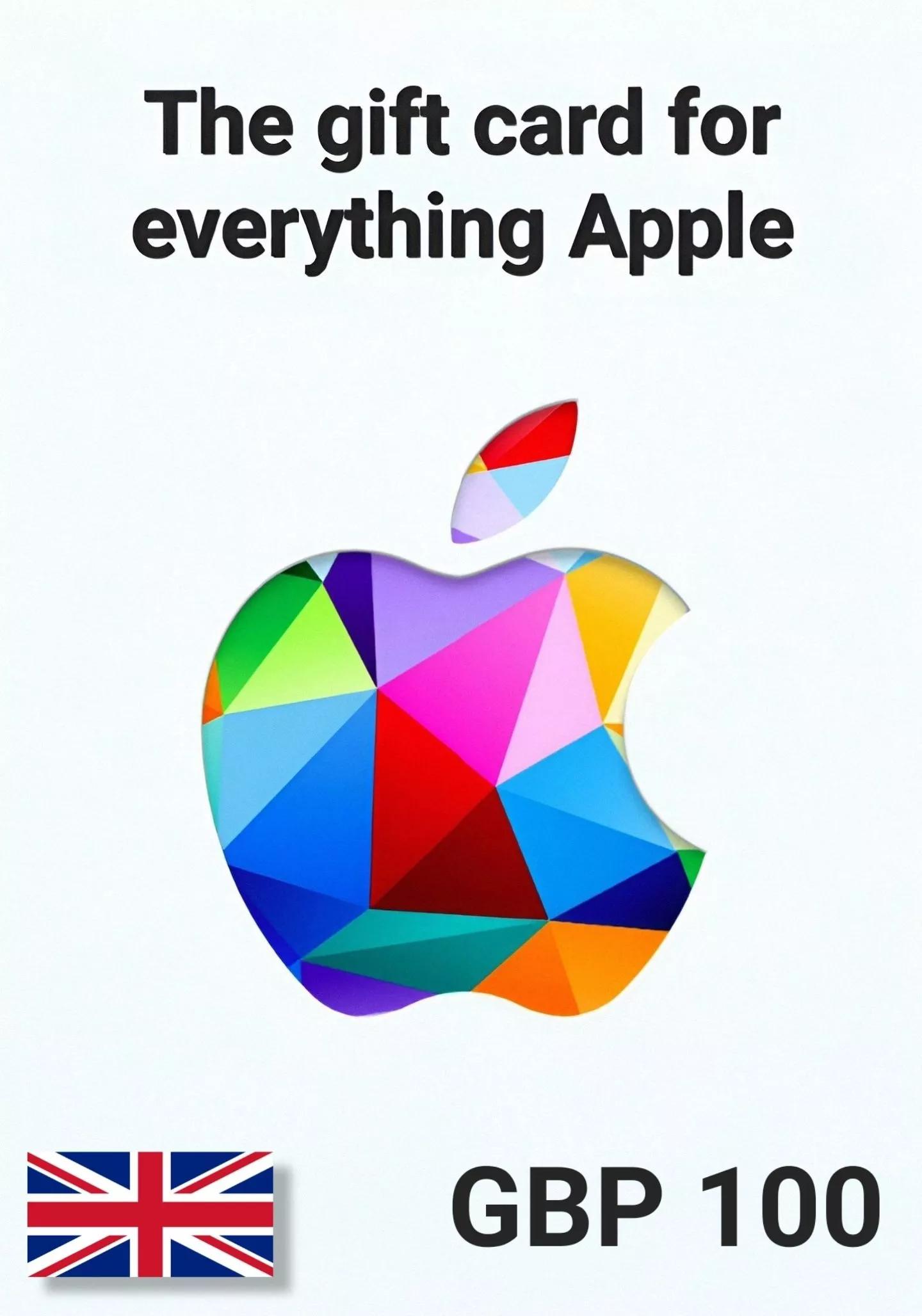 Apple iTunes UK 100 GBP Gift Card cover image