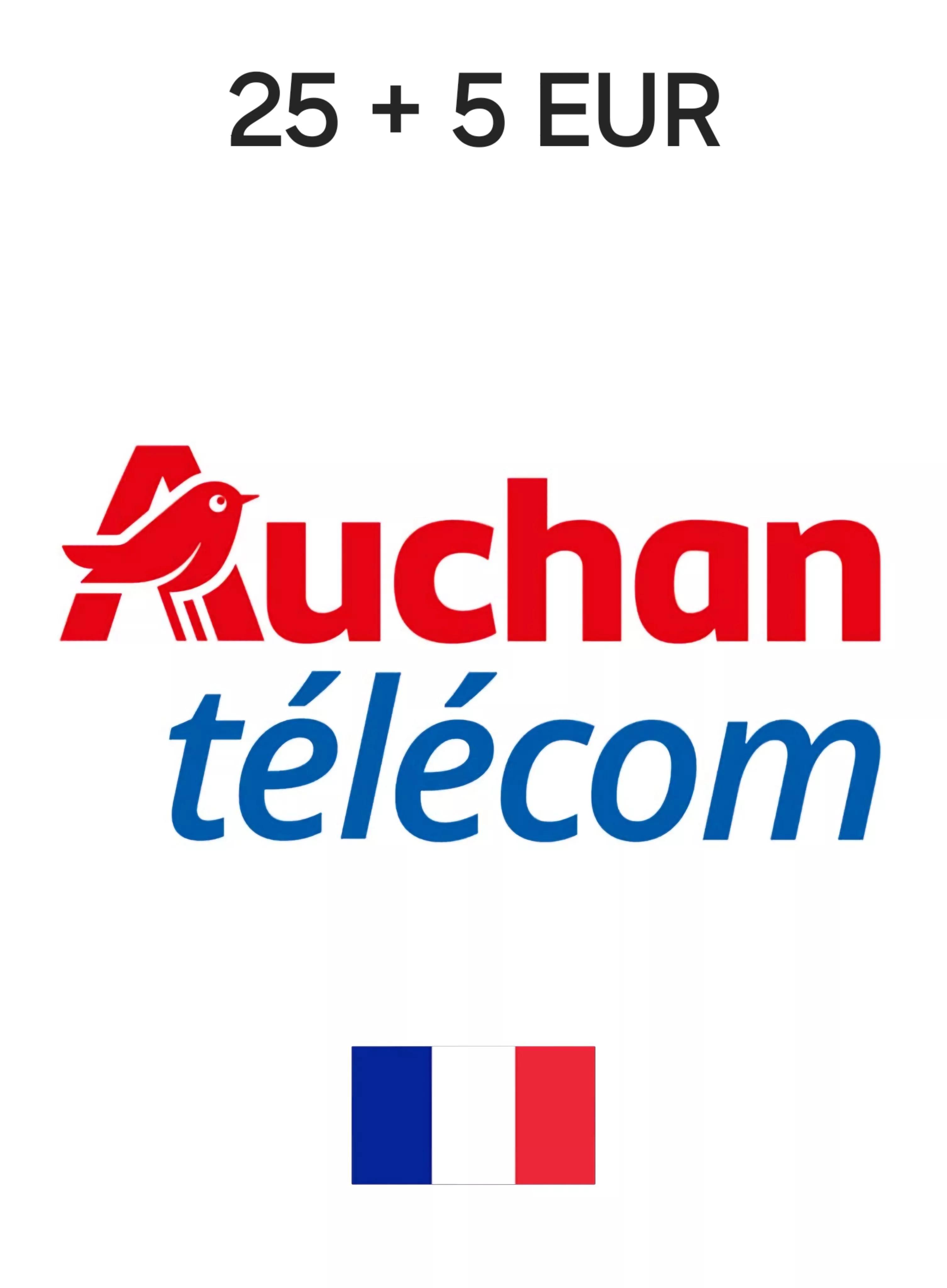 Auchan Télécom France 25 + 5 EUR Gift Card cover image