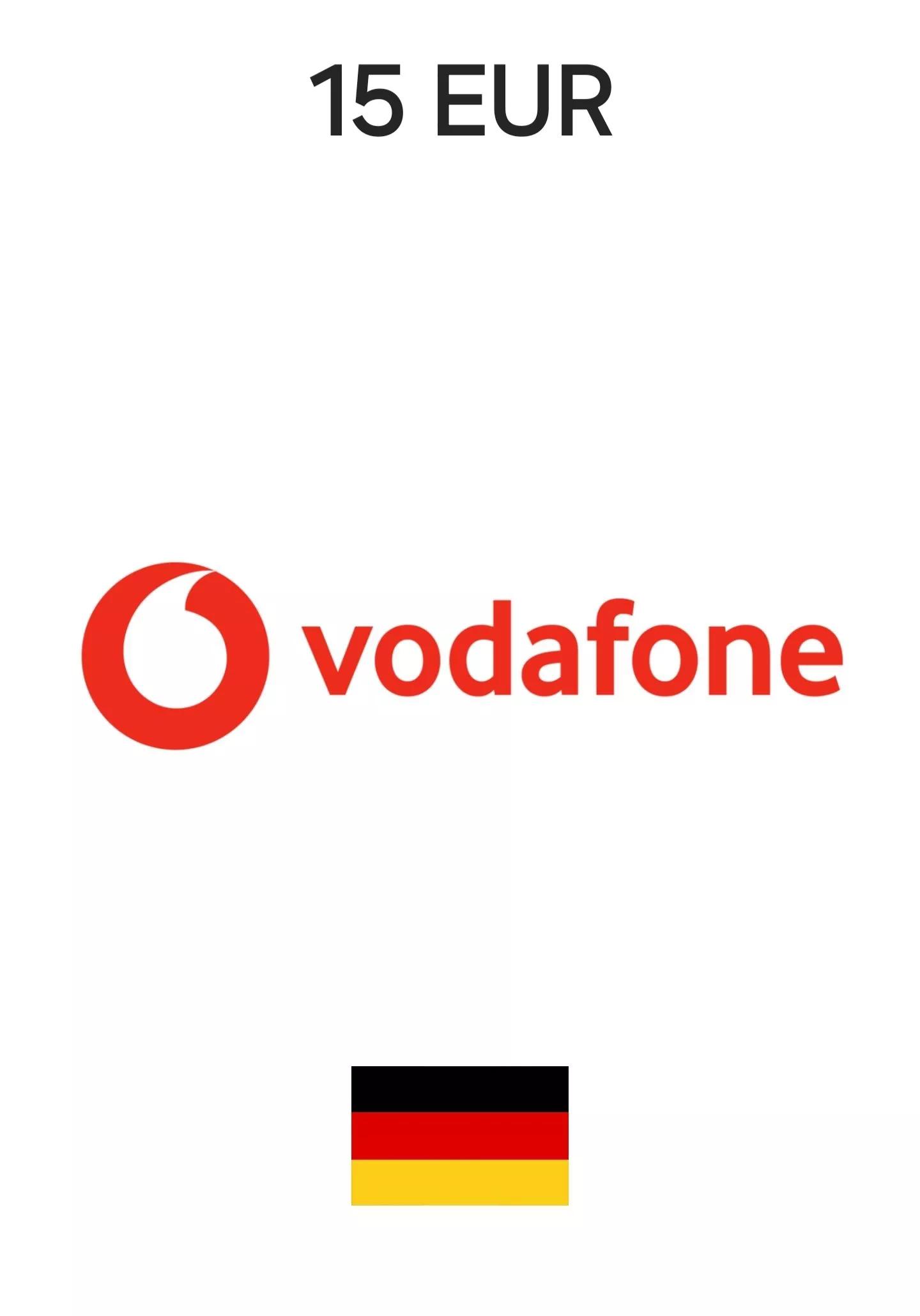 Vodafone Germany 15 EUR Gift Card cover image