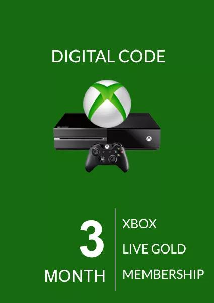 Xbox Live Gold Card Month