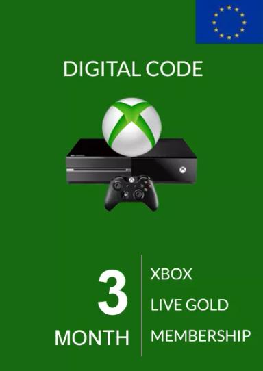 EU Xbox Live 3 Month Gold Membership  cover image