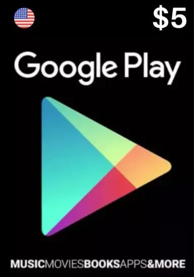 USA Google Play 5 USD Gift Card cover image