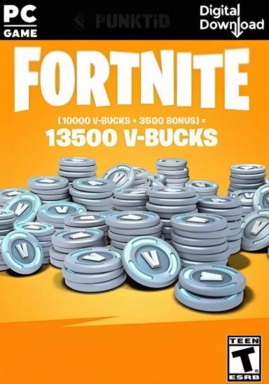 Fortnite 100 USD - 13500 V-Bucks (PC) cover image