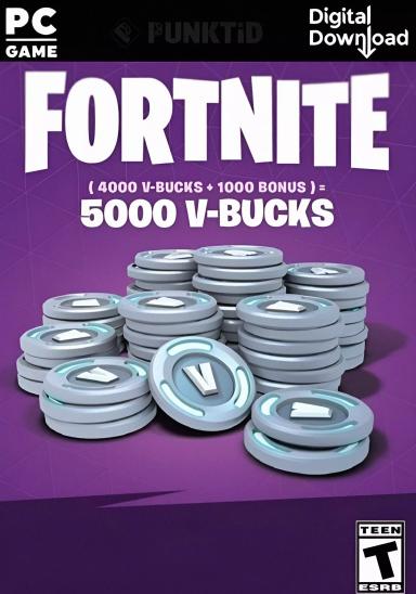 Fortnite 40 USD - 5000 V-Bucks (PC) cover image