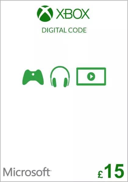 UK Xbox 15 Nael Kinkekaart 