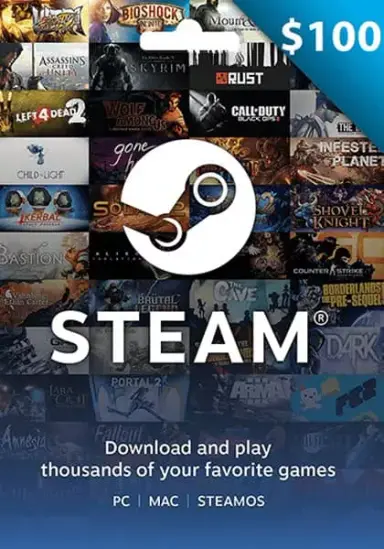 USA Steam 100 Dollar Gift Card cover image