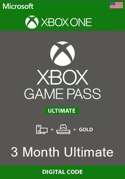 USA Xbox Game Pass Ultimate 3 Month Membership (Xbox & PC)