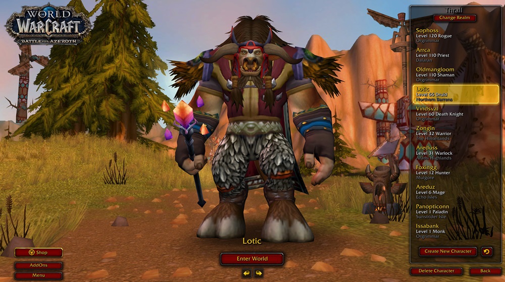 World of Warcraft screenshot