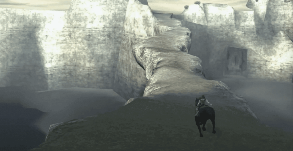 screenshot from shadow of the colossus for ps2