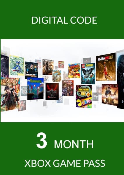 xbox game pass 3 month digital code