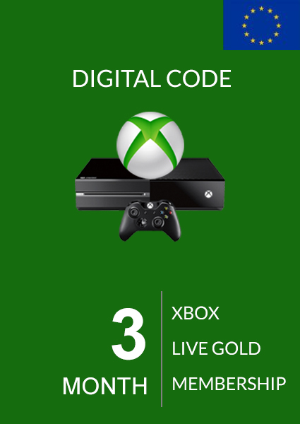 xbox live 3 month code