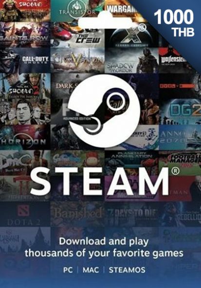 Thailand Steam 1000 THB Gift Card | 24/7 Delivery