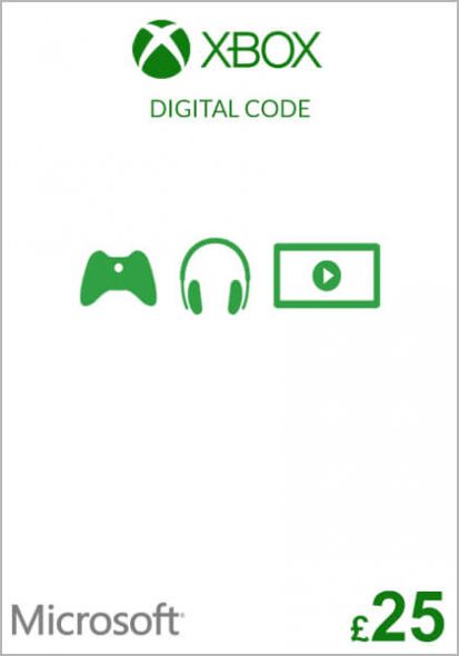 UK Xbox 25 Pound Gift Card (Xbox One & 360) | Delivery 24/7