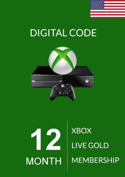 xbox one gold 12 month